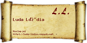 Luda Lídia névjegykártya